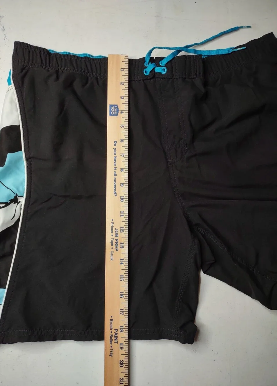 Nike Swim Trunks Mens Large Mesh Lined Blue Boardshorts Built-in Brief Dri Fit